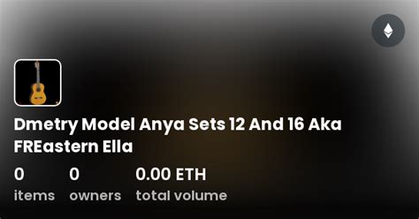 Dmetry Model Anya Sets 12 And 16 Aka Freastern Ella Collection Opensea
