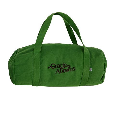 Gracie Green Canvas Duffle Bag Gracie Abrams Official Store
