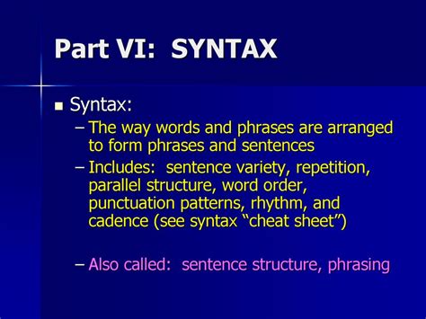 Style Analysis SYNTAX Ppt Download