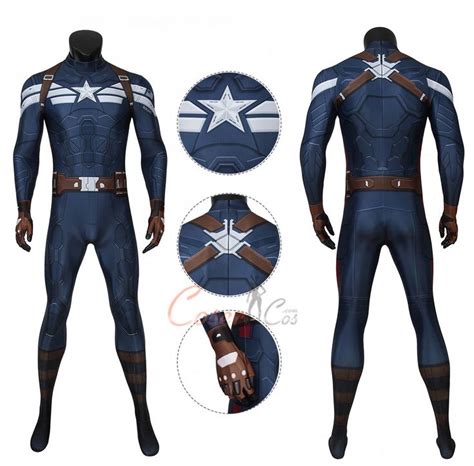 Captain America Costume Captain America The Winter Soldier Cosplay