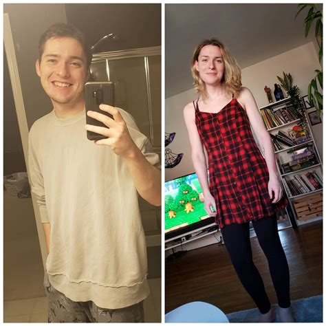 Reposting This Here With A Before Pic 1yr 7mo Hrt Transgender Women Mtf Male To Female