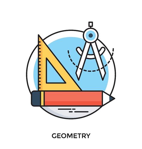 Premium Vector Geometry Flat Vector Icon