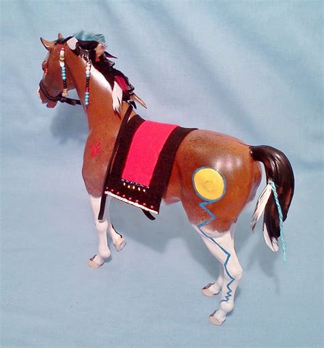 Vintage Marx Johnny West Horse Custom Painted War Ponies Ghiqau