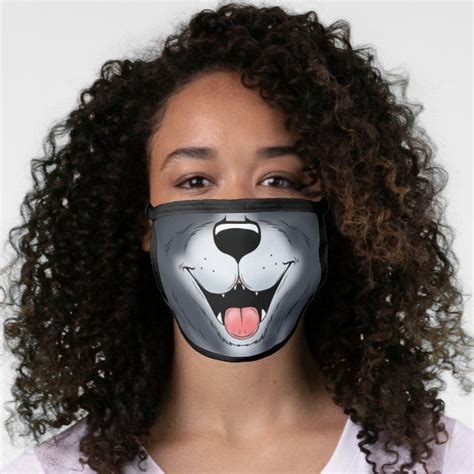 Fun Dog Cosplay Face Mask Zazzle Face Fashion Face Mask Trendy