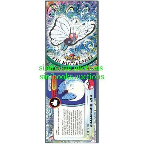 The path to the pokémon league. 12 Butterfree Pokemon Topps TCG Card B12-286 on eBid United States | 127021698