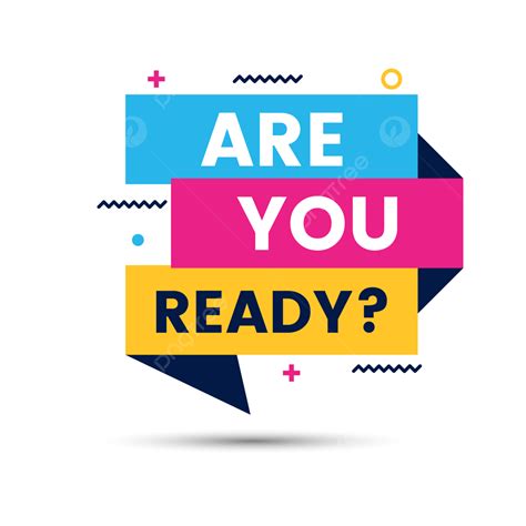 Are You Ready Banner Abstract Vector Design Images Are You Ready