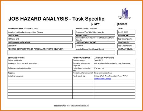 How To Fill Out A Job Hazard Analysis Form Job Retro