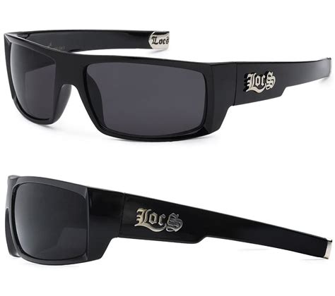 Locs Sunglasses Original Gangster Shades Dark Smoke Glasses Hardcore Biker Mens Ebay
