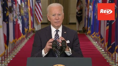 President Joe Biden Speech on Anniversary of COVID-19 Shutdown ...
