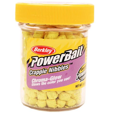 Powerbait Crappie Nibbles Dough Bait Glow Yellow