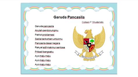 Lirik Lagu Garuda Pancasila Newstempo