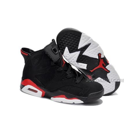 Nike Air Jordan 6 Kids Black Red Price 7900 New Air Jordan Shoes 2018