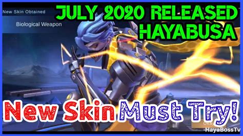Biological Weapon New Skin Hayabusa July 2020 Released Must Try