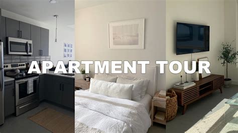 Modern And Minimalist Apartment Tour 1 Bed 1 Bath Right Outside Of