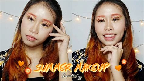 Summer Makeup 🧡🏵️ Inspired Agustine Gozali Prillistyy Youtube
