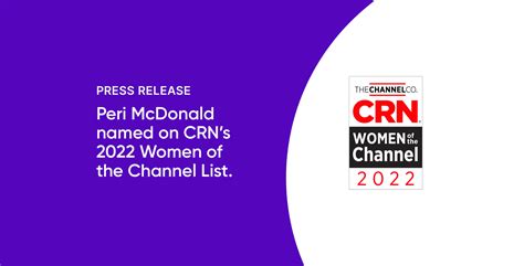 Talkdesk Executive Peri McDonald Named On CRNs 2022 Women Of The