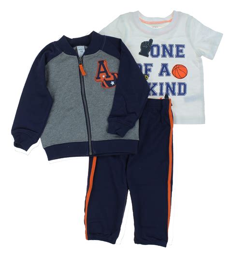 Carters Boys 3 Piece Outfit Set 2 Tops 1 Pant One Of A Kind 5t