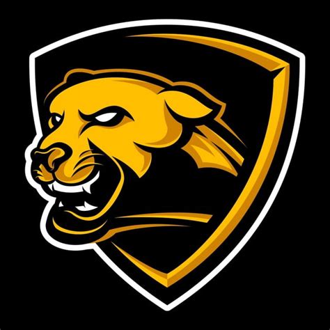 Yellow Panther Mascot Logo Template For Free Download On Pngtree