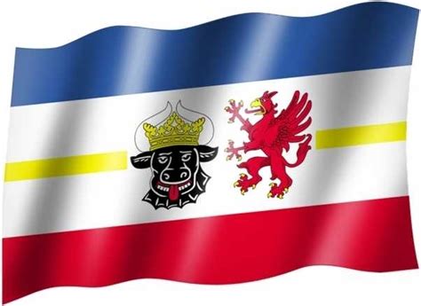 This clipart image is transparent backgroud and png format. Mecklenburg Vorpommern - Fahne