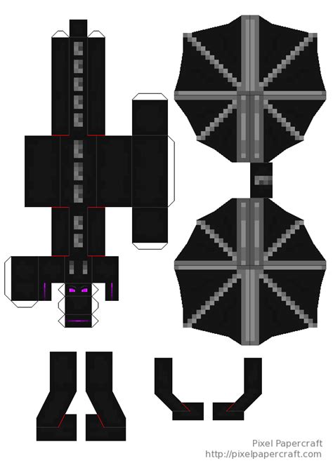 Simple Ender Dragon Minecraft Printables Papercraft Minecraft Skin