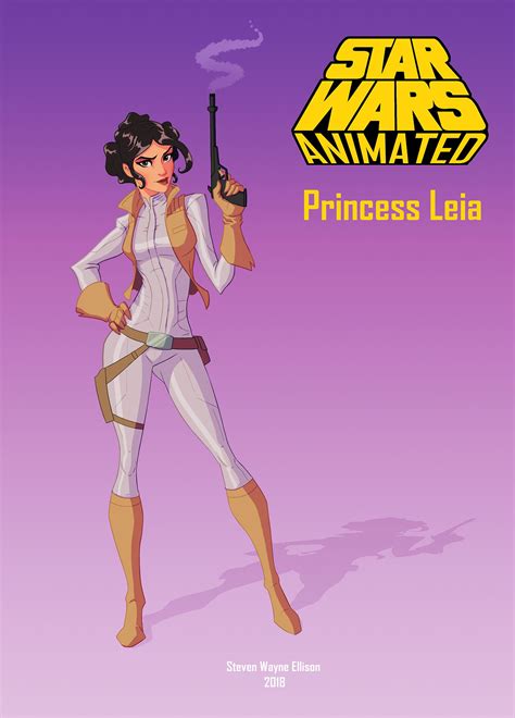 Artstation Star Wars Animated Princess Leia Fan Art Steven Wayne