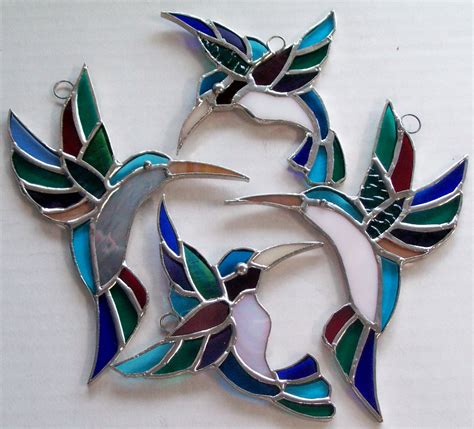 Bird Stained Glass Patterns Panels
