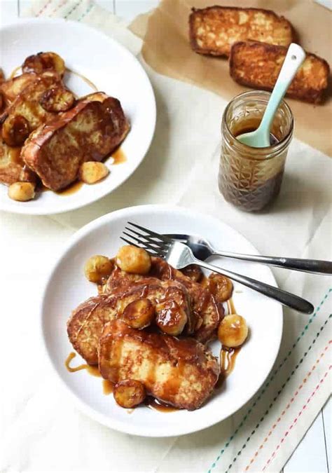 Paleo French Toast With Fried Bananas And Coconut Caramel