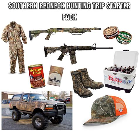 Southern Redneck Hunting Trip Starter Pack Rstarterpacks Starter
