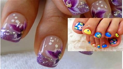 / ✅ uñas para pies bonitas y s. Uñas delos pies decoradas con flores faciles y bonitas ...