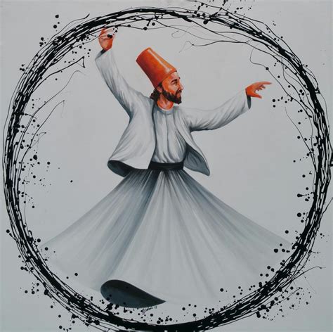 Whirling Dervish Original Painting Etsy