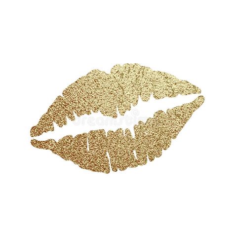 gold lips illustration vector stock vector illustration of golden beauty 151478362