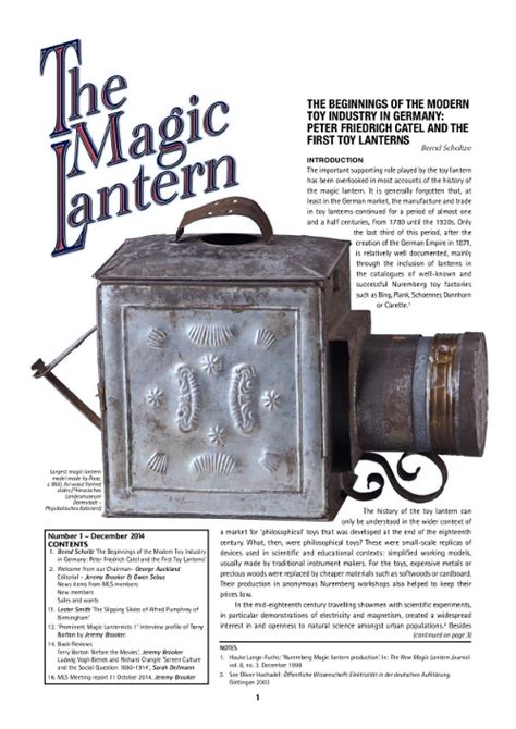 The Magic Lantern The Magic Lantern Society
