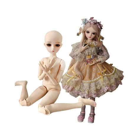 ucanaan customized 1 3 bjd doll 19 joints nude sd girl doll 24 inch ball jointed dolls female