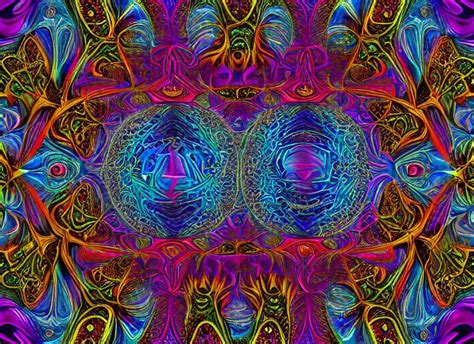 Psychedelic Dmt An Intricate And Beautiful Fractal Stable Diffusion