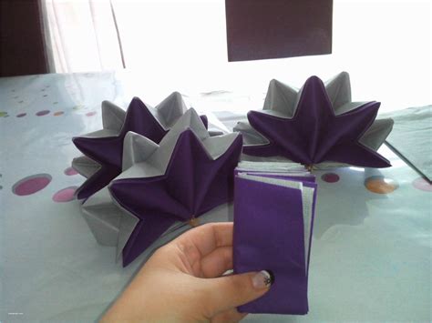 Pliage De Serviette En Papier 2 Couleurs Pliage Serviette Enfant