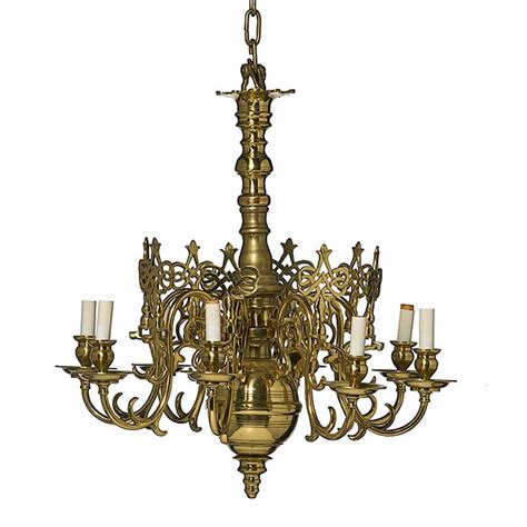 Dutch Baroque Style Brass Chandelier Cowans Auction House The