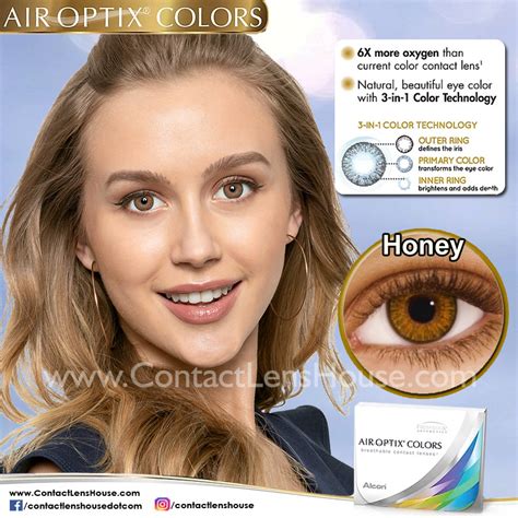 Air Optix Colors Honey Color Contact Lenses