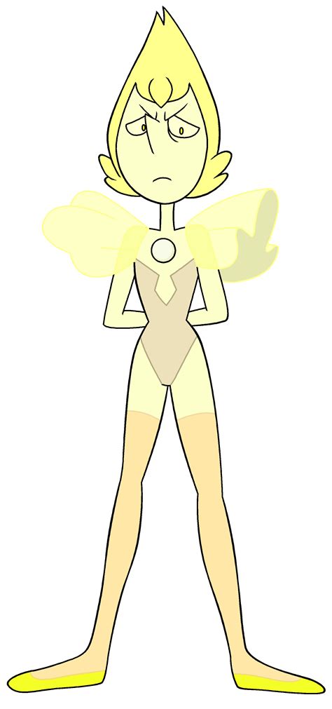 A Drawing Of A Woman With Yellow Hair And Wings On Her Chest Standing