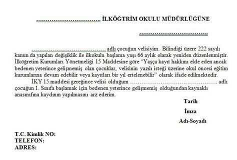 Arıza olduğunda kanal kazı ruhsatı almak i̇çin belediyelere verilecek dilekçe örnekleri. Çocuk Kaydını Erteleme isteyenler için Dilekçe Örneği ...