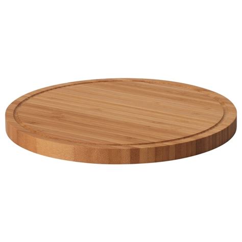 Oleby Chopping Board Bamboo Round Ikea