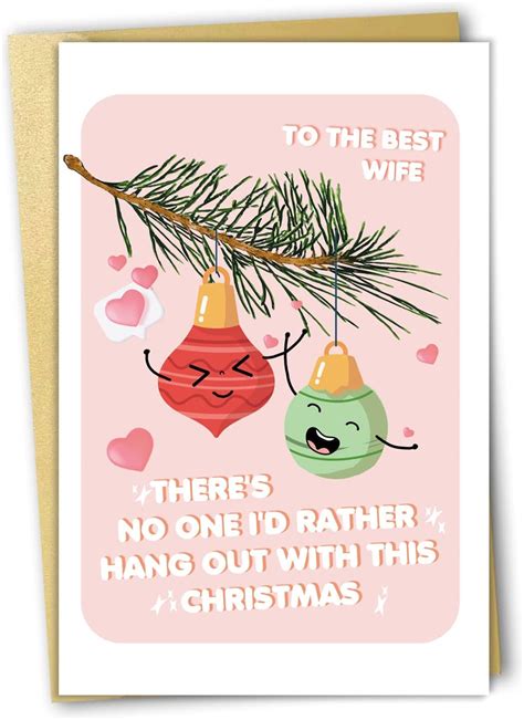 Amazon Com Ojsensai Naughty Christmas Card For Best Wife From Husband Exquisite Christmas