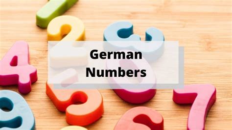 German Numbers Made Easy Learn To Count In German From 1 100 Quickly