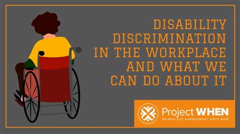 Combating Disability Discrimination In The Workplace Project When