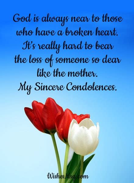 Condolence Messages On Death Of Mother Sympathy Quotes
