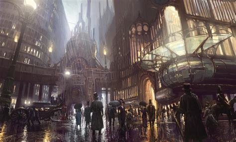 Pin By Alex On Steampunk Steampunk City Fantasy Art Landscapes