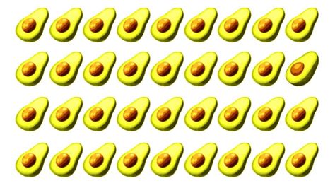 Brain Teaser Picture Puzzle Find Out The Odd Avocado In The Picture Within 9 Seconds