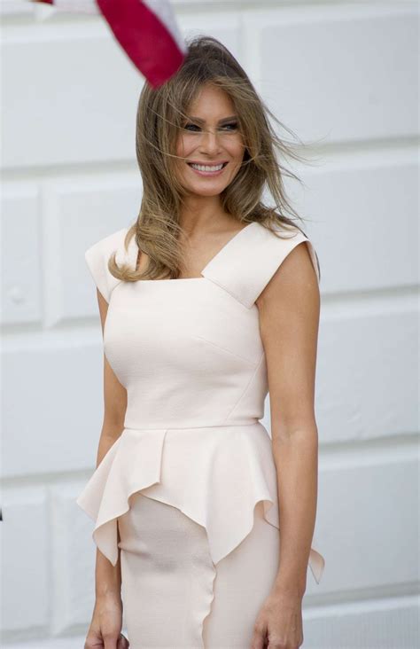 melania trump in palm beach florida at trump invitational grand prix gotceleb