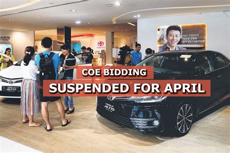 The coe quota available for next bidding exercise. COE bidding exercise for April suspended amid safe ...