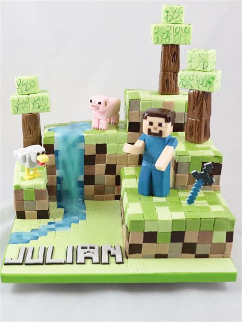 Lecker :) viel spaß bei diesem video :) hier findet ihr das genaue rezept für die sacherböden : Minecraft Cake Torte Caketopper Figuren Fondant | Kinder ...