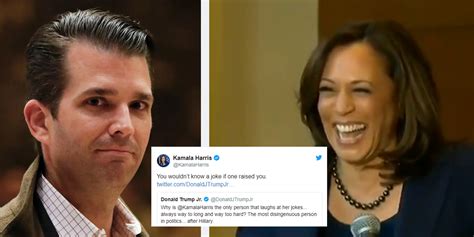 The decision got everyone talking online, memes and jokes ensued. Kamala Harris hits back after Donald Trump Jr tried to ...